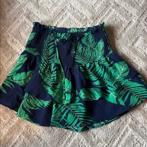 SHEIN VCAY Tropical Print Stretch Waist Wide Leg Shorts sz. XL